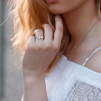 Julianna B Sterling Silver 0.10CT Diamond, Blue Topaz & Morganite Ring