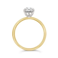 New Brilliance Lab Grown 1.58CTW Pear Cut Diamond Ring in 14K Yellow Gold