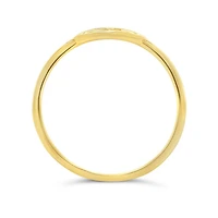 10K Yellow Gold Open Heart Ring