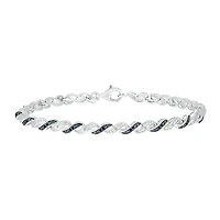 Sterling Silver 0.23CTW Black Diamond Bracelet