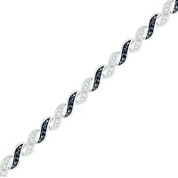 Sterling Silver 0.23CTW Black Diamond Bracelet