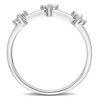 Julianna B Sterling Silver Diamond Promise Ring