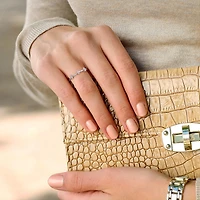 Julianna B Sterling Silver Diamond Promise Ring