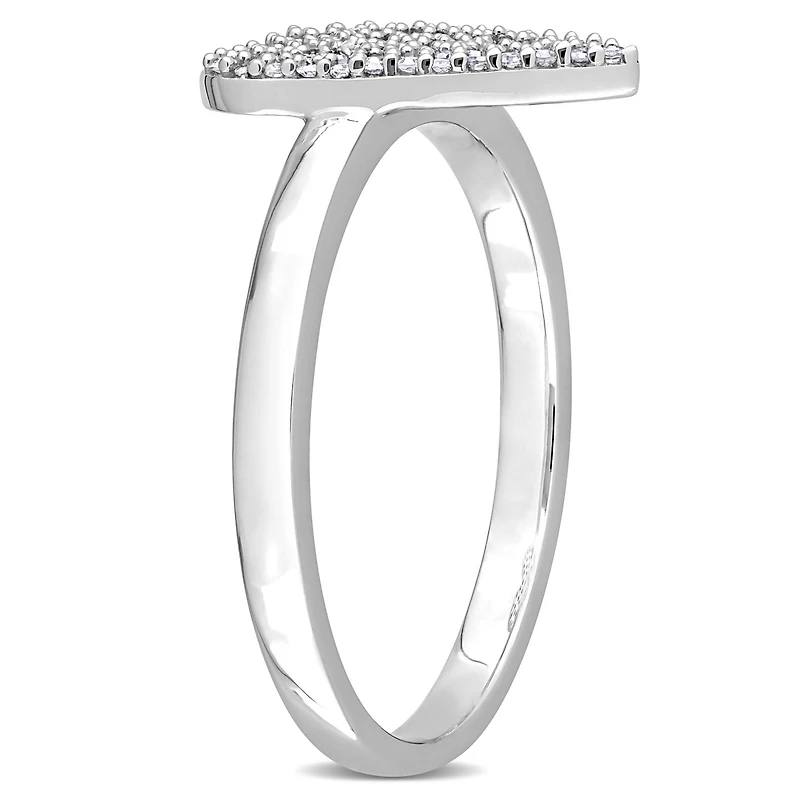 Julianna B 10K White Gold 0.21CTW Diamond Heart Ring