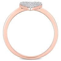 Julianna B 10K Rose Gold .21CTW Diamond Heart Ring