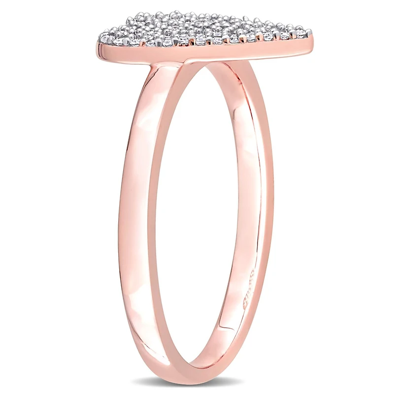 Julianna B 10K Rose Gold .21CTW Diamond Heart Ring