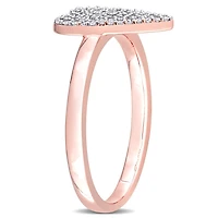 Julianna B 10K Rose Gold .21CTW Diamond Heart Ring