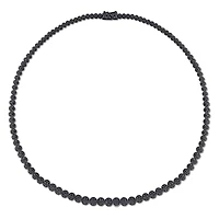 Julianna B Sterling Silver 0.50CTW Black Diamond Tennis Necklace