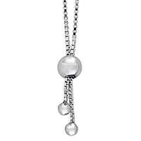 Julianna B Sterling Silver 0.24CTW Diamond Bolo Bracelet