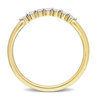 Julianna B 10K Yellow Gold 0.10CTW Diamond Stackable Ring