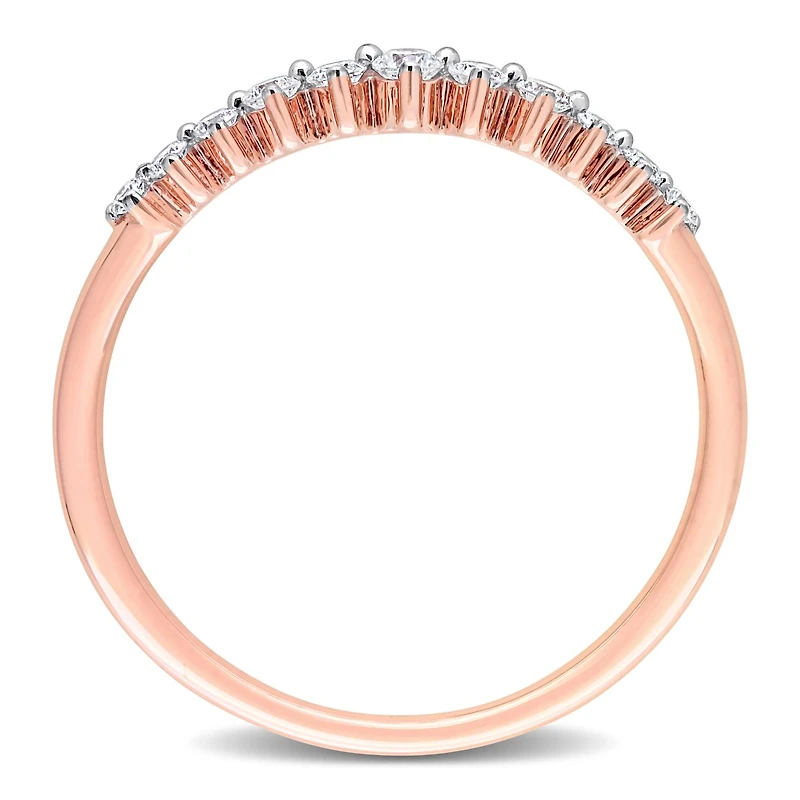 Julianna B 14K Rose Gold 0.21CTW Diamond Stackable Ring
