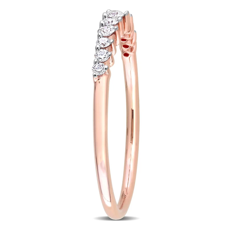 Julianna B 14K Rose Gold 0.21CTW Diamond Stackable Ring