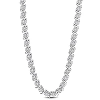 Julianna B Sterling Silver 0.52CTW Diamond Tennis Necklace