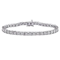 Julianna B Sterling Silver 0.25CTW Diamond Tennis Bracelet
