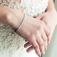 Julianna B Sterling Silver 0.50CTW Diamond Tennis Bracelet