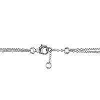 Julianna B Sterling Silver Diamond Heartbeat Bracelet