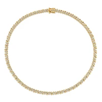 Julianna B Yellow Plated Sterling Silver 1.98CTW Diamond Necklace