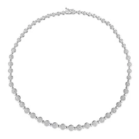 Julianna B Sterling Silver 0.50CTW Diamond Tennis Necklace