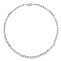 Julianna B Sterling Silver 0.50CTW Diamond Tennis Necklace