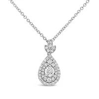 Glacier Fire 10K White Gold 0.35CTW Canadian Diamond Pendant