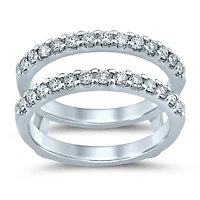 14K White Gold 0.60CTW Diamond Ring Enhancer