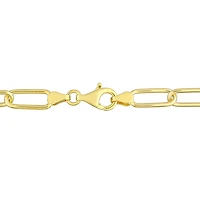 Julianna B Sterling Silver Yellow Plated Diamond Charm Bracelet 7.5