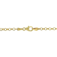 Julianna B Sterling Silver 18K YG Plated Cubic Zirconia Heart Necklace