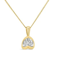 Glacier Fire 10K Yellow Gold Canadian 0.30CT Diamond Pendant