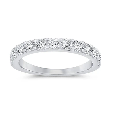 New Brilliance 14K White Gold Lab Grown 1.00CTW Diamond Band