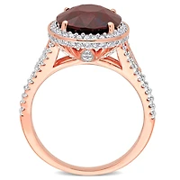Julianna B 14K Garnet and Diamond Cocktail Ring