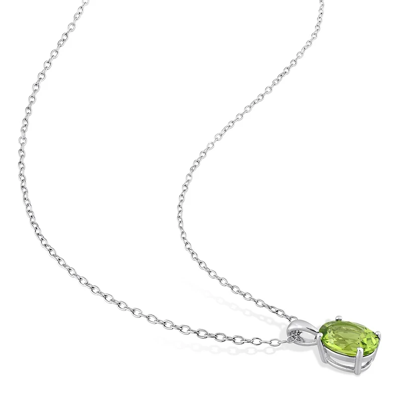 Julianna B Sterling Silver Peridot Pendant