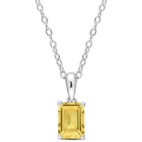 Julianna B Sterling Silver Citrine Pendant