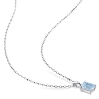 Julianna B Sterling Silver Sky Blue Topaz Pendant