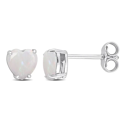 Julianna B Sterling Silver Opal Stud Earrings