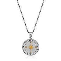 SteelX Stainless Steel Compass Pendant