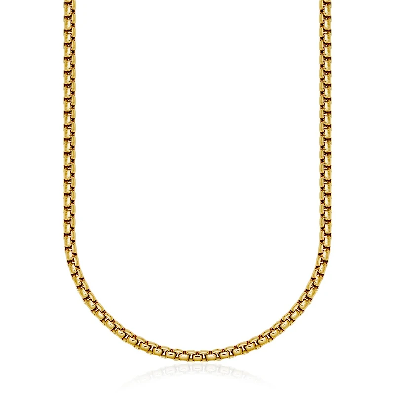 SteelX Stainless Steel Round Box Chain