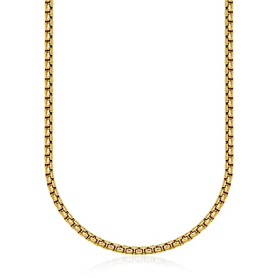 SteelX Stainless Steel Round Box Chain