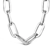 Sterling Silver Heavy Paperclip Link Chain