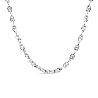 Sterling Silver 18" Sunburst Link Chain