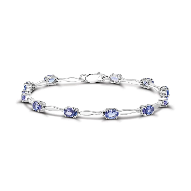 Sterling Silver Tanzanite Bracelet
