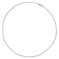 10K White Gold 18" 1.25mm Singapore Chain