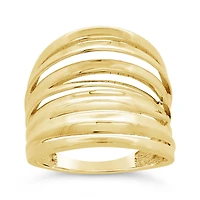 10K Yellow Gold Multi-Band Ring