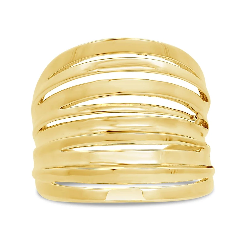 10K Yellow Gold Multi-Band Ring