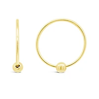 10K Yellow Gold Sleeper with Bead