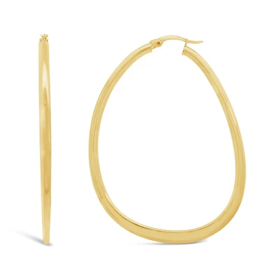10K Yellow Gold Large Hoop Earring