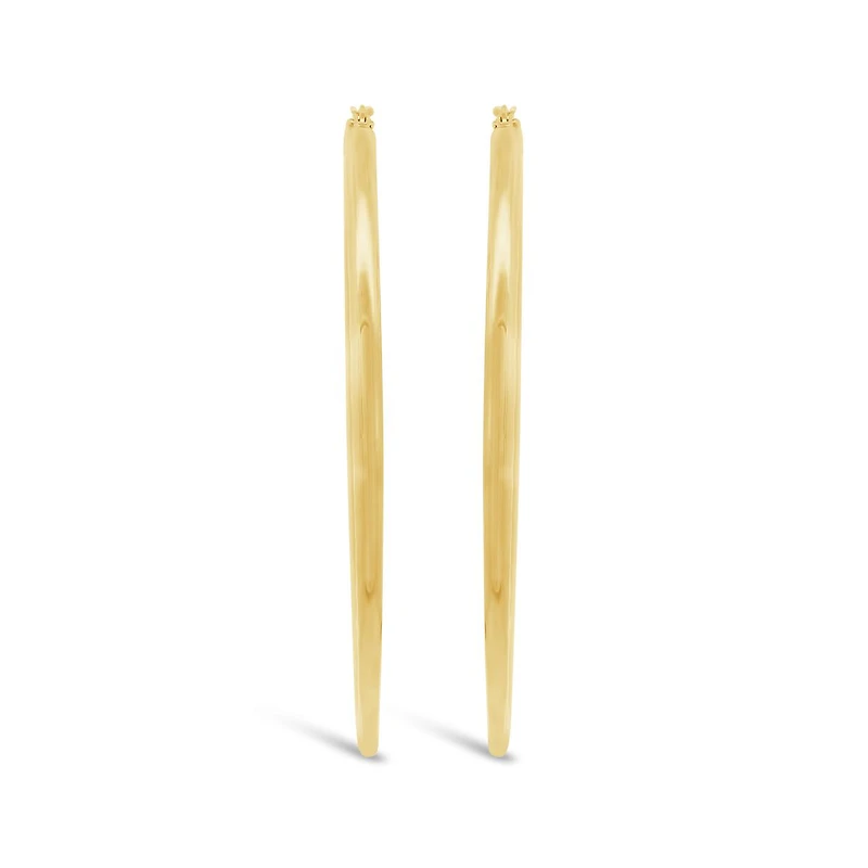 10K Yellow Gold Large Hoop Earring