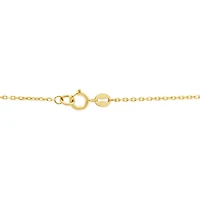 10K Yellow Gold Large Heart 18" Necklace