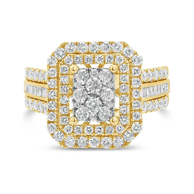 10K Yellow Gold 1.50CTW Diamond Fashion Ring