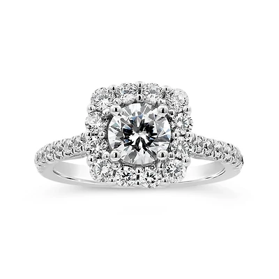 Jenny Packham 18K White Gold Lab Grown 2.00CTW Diamond Bridal Ring