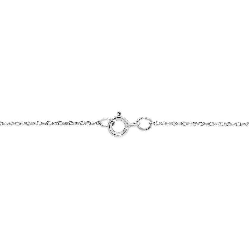 Infinite Love 10K White Gold Diamond Pendant